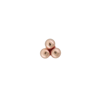 [Anatometal] 14k Rose Gold Tri Beads