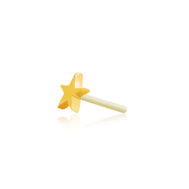 [Junipurr] 14k Yellow Gold Star