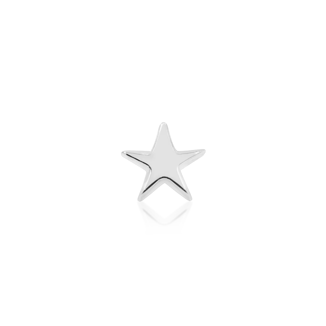 [Junipurr] 14k White Gold Star
