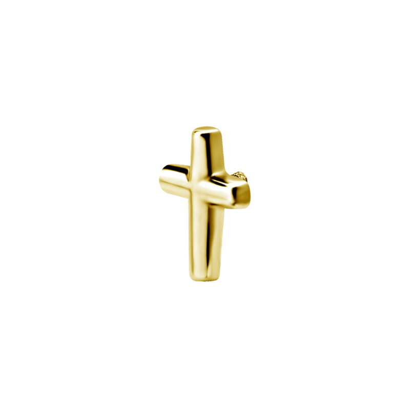 Tiny Cross 24k Gold PVD