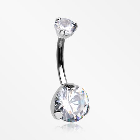 Classic CZ Belly Ring