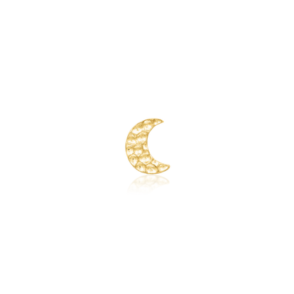 [Junipurr] 14k Gold Hammered Moon