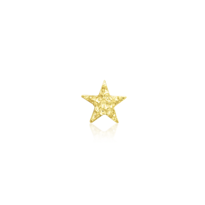 [Junipurr] 14k Gold Hammered Star