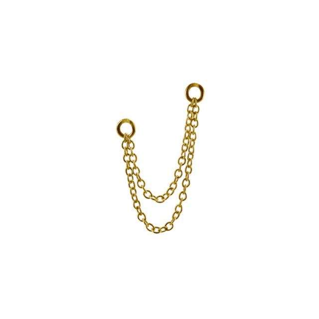 Nishi Double Layer Chain PVD Gold