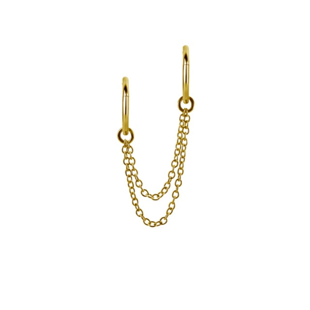 Nishi Double Layer Chain PVD Gold