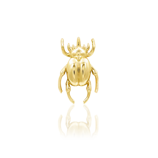 [Junipurr] 14k Gold Rhino Beetle